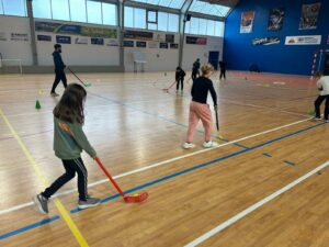 Première séance de hockey